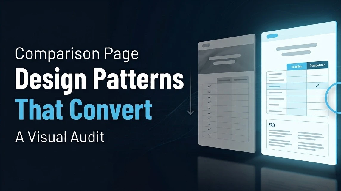 Comparison Page Design Patterns That Convert: A Visual Audit of B2B Software Pages